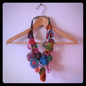 Unique colorful costume necklace